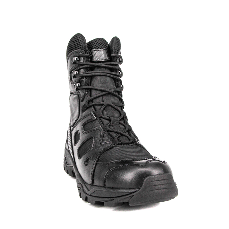 Wholesale black leather military tactical boots 4277