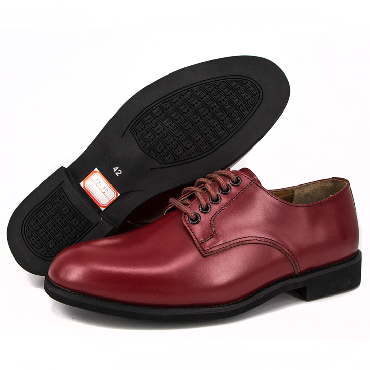 Billig pris herre r&oslash;d brunt kuskinn milit&aelig;rkontorsko 1242