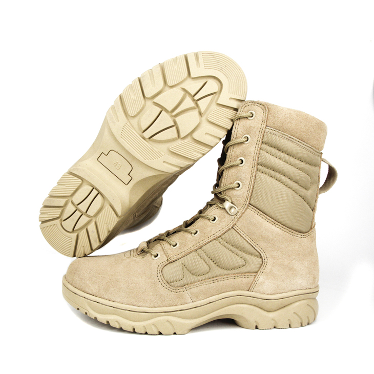 Leather British army desert boot for summer 7213
