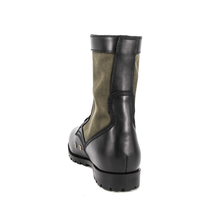 Green army men's rubber jungle boots 5227