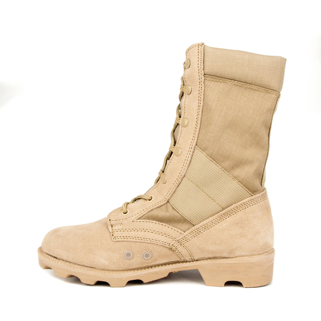 ربڑ کا واحد تھوک فیشن گائے کے چمڑے کے صحرائی جوتے 7253