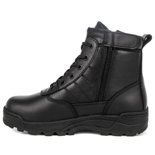 Ankle hiking full leather men military tactical boots 6123