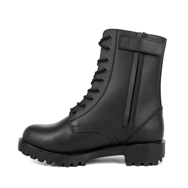 পুরুষদের জলরোধী ফরাসি সামরিক পূর্ণ চামড়ার বুট 6297