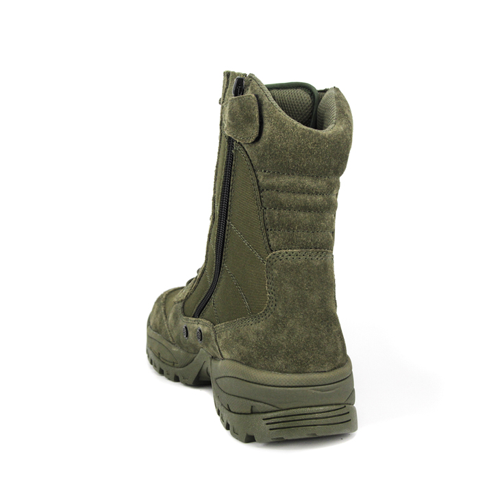 Olive zipper zipper green military desert boots 