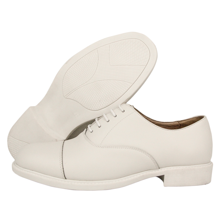 Fashionable white shiny quality work office shoes 1219 