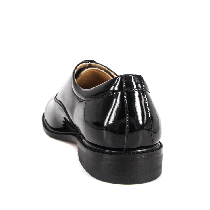 Leather shiny patent leather office shoes 1238
