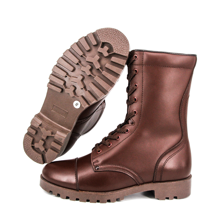 سرخ بھورا سستا ونٹیج ملٹری آسٹریلیا مکمل چمڑے کے جوتے 6259