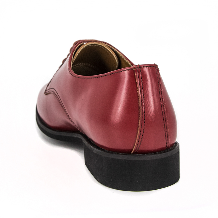 Cheap price mens red brown cow leather military office shoes 1242