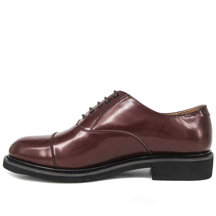 Maroon oxford minimalist office shoes 1213