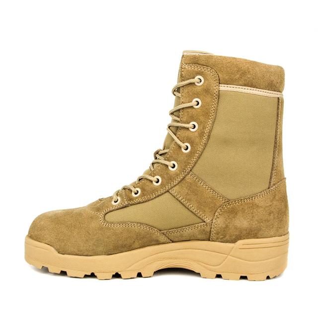 Sand Colored Padded cổ áo Boot sa mạc 7275