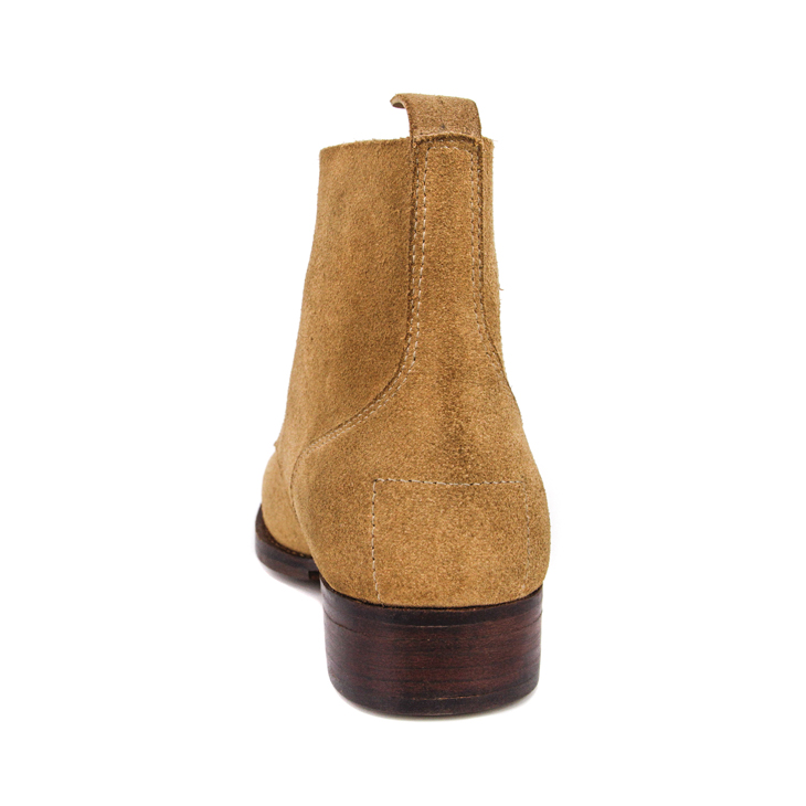 Khaki high quality military chukka leather boots 6289