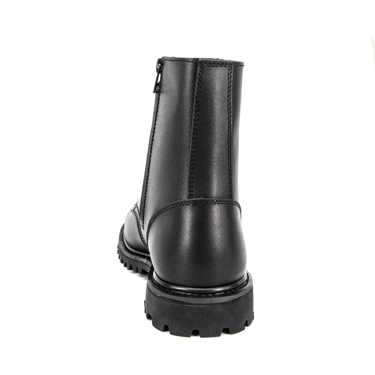 Germany ladies zipper office military full leather boots 6285