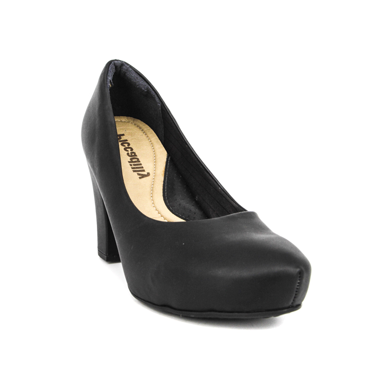 Pantofi birou cu toc &icirc;nalt din piele la modă 1103