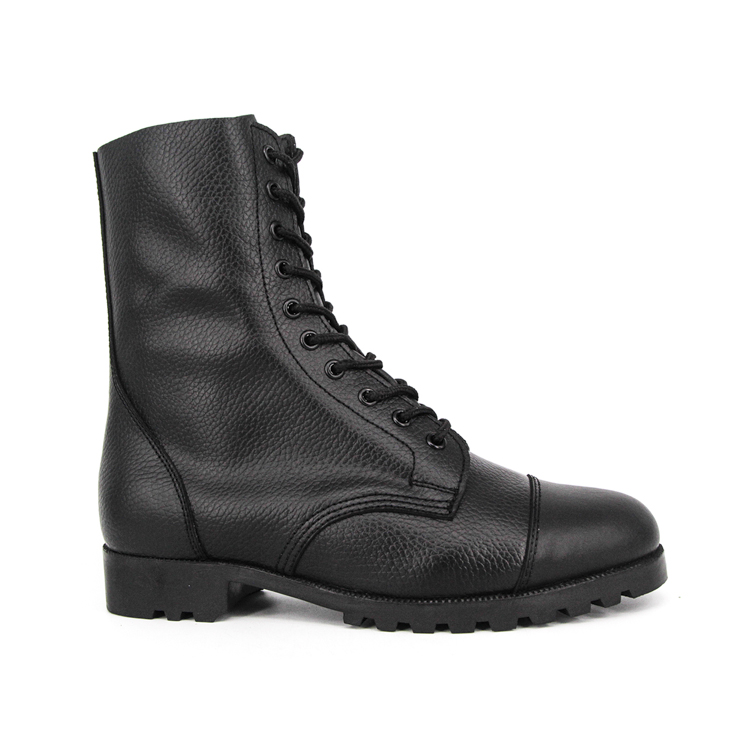 Stivali da caccia in pelle piena della polizia di fanteria 6201