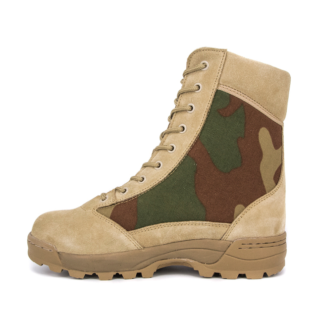 የቱርክ ውሃ የማይበላሽ suede camo የበረሃ ቦት ጫማዎች 7251