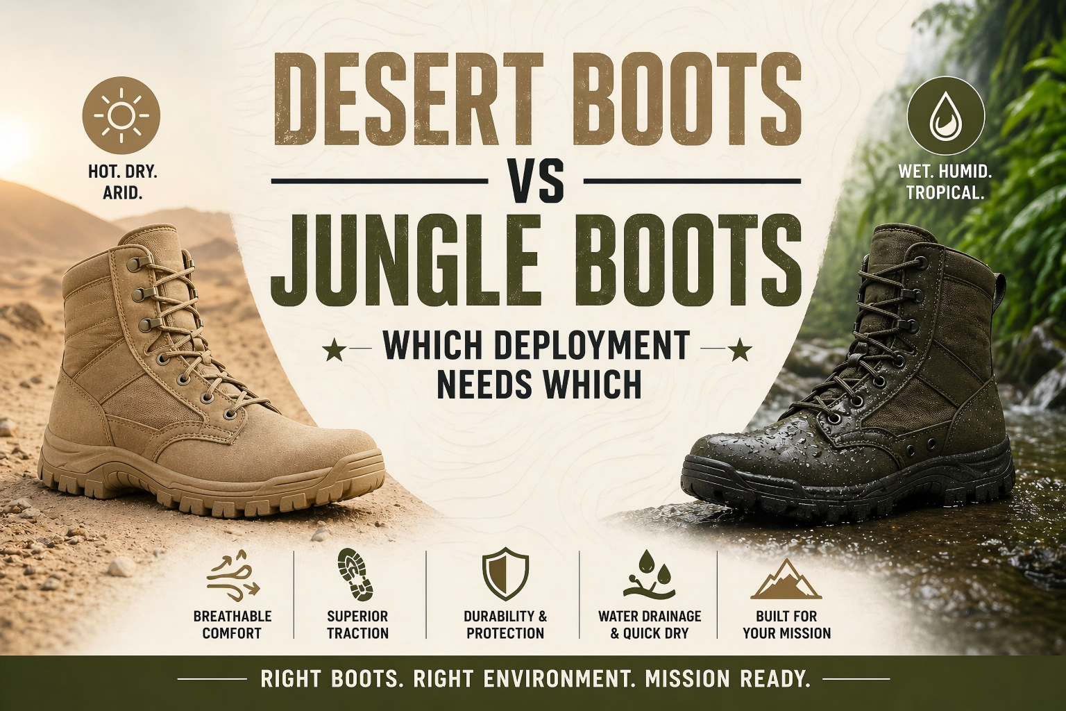 Desert Boots vs Jungle Boots: care implementare are nevoie de care