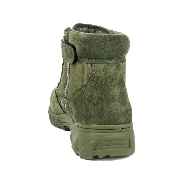 Malaysia green ankle military desert boots 7113