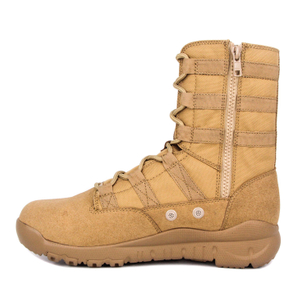 Turkey zipper khaki nylon military desert boots 7289